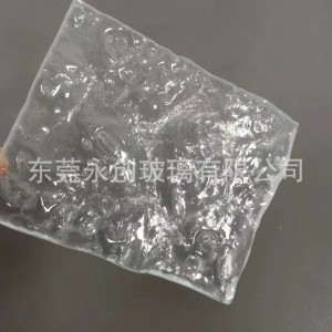 水晶立體藝術(shù)玻璃 10mm水紋玻酒店柜臺裝飾 鋼化玻璃 熱熔玻璃